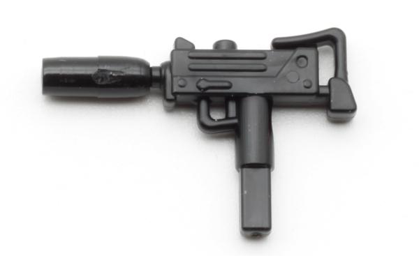 Minifig Cat Ingram M11 Submachine Gun with detachable Silencer